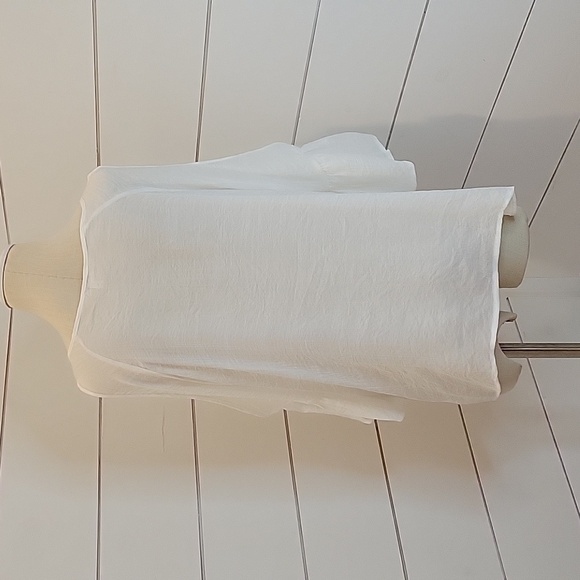 SPENSE large lightweight peek a boo shoulder white top - Picture 3 of 6